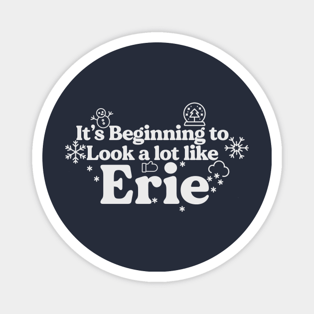 It's Beginning to look a lot like Erie Magnet by mbloomstine